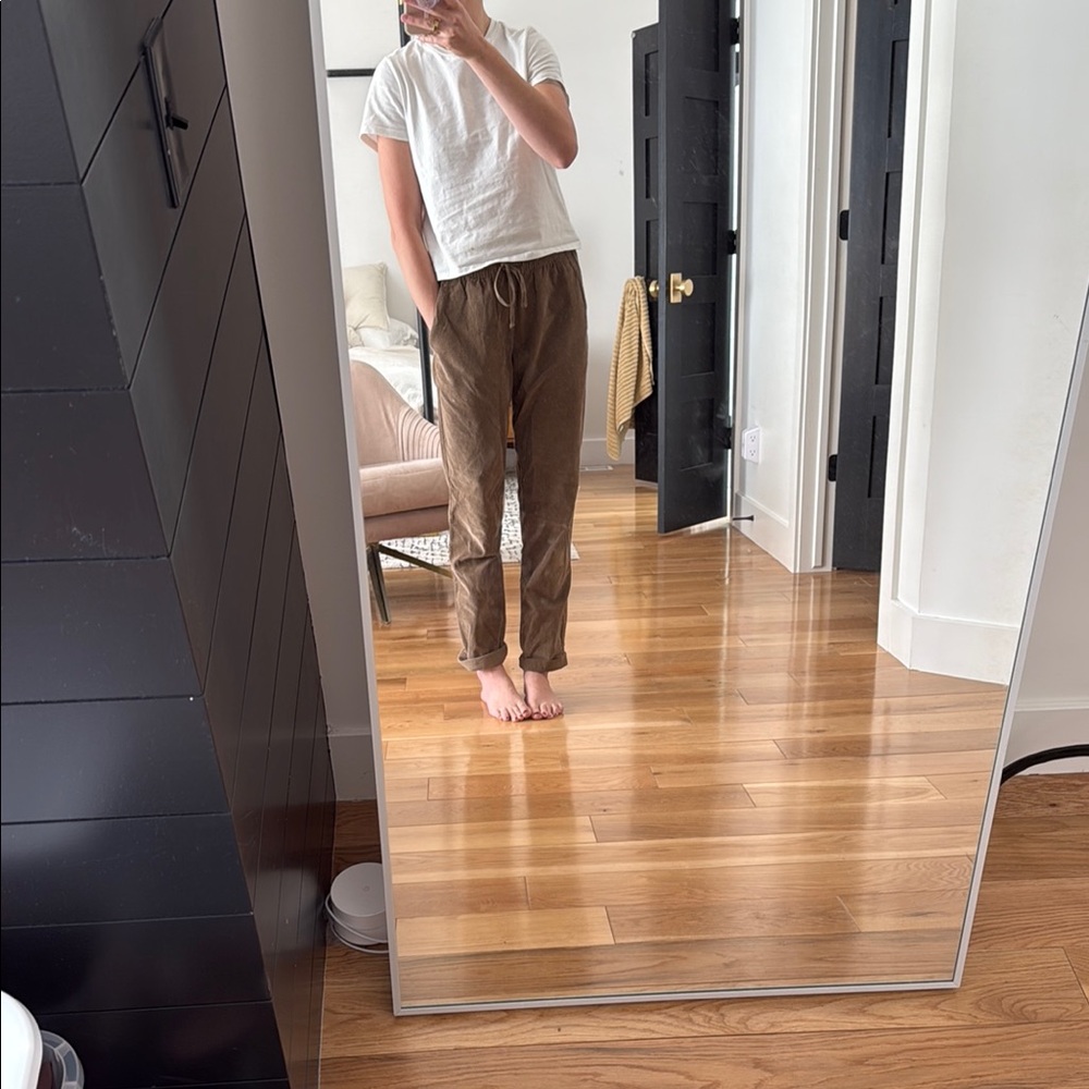 Brown corduroy pants